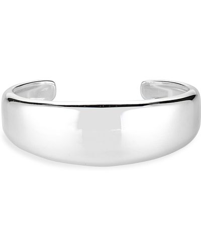 Madewell Chunky Domed Cuff Bracelet - White