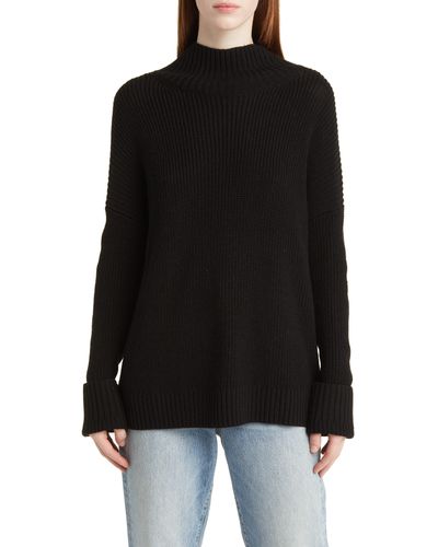 Nordstrom Chunky Turtleneck Sweater - Black