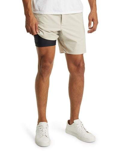PUBLIC REC Flex 7-inch Water Resistant Golf Shorts - Natural