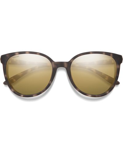Smith Cheetah 54mm Polarized Round Sunglasses - Natural