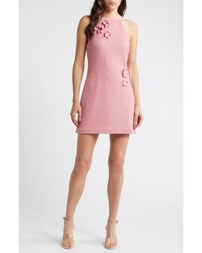 Likely Thea Knit Minidress - Pink