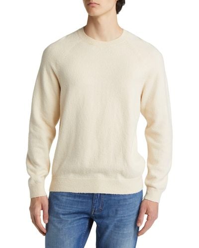Closed Raglan Sleeve Organic Cotton & Nylon Sweater - Natural