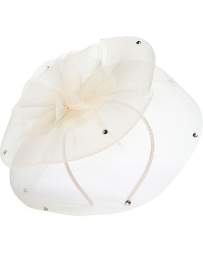 Lele Sadoughi Floral Veil Fascinator - White