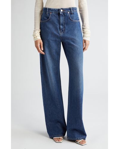 BITE STUDIOS Ease High Waist Straight Leg Organic Cotton Denim Jeans - Blue