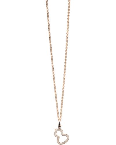 Qeelin Small Wulu Diamond Pendant Necklace - Metallic
