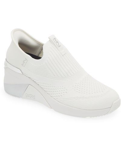 Skechers X Mark Nason A Wedge Crecent Knit Sneaker - White