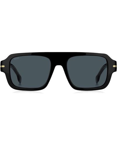 BOSS Black-acetate Sunglasses With Signature Hardware