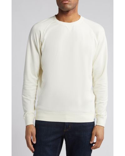 Peter Millar Lava Wash Fleece Sweatshirt - White