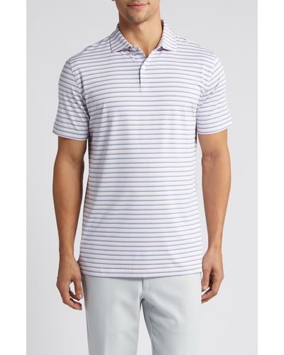 Peter Millar Crown Crafted Octave Jersey Performance Polo - White