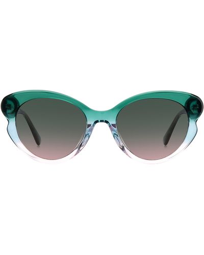 Kate Spade 53mm Elina/g/s Round Sunglasses - Green