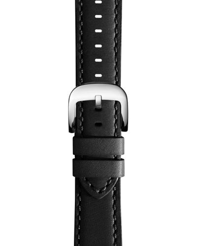 Shinola Interchangeable Leather Watch Strap - Black