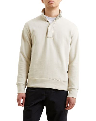 French Connection Quarter Zip Pullover - White