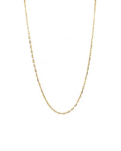 Bony Levy 14k Gold Mini Chain Link Necklace - Blue