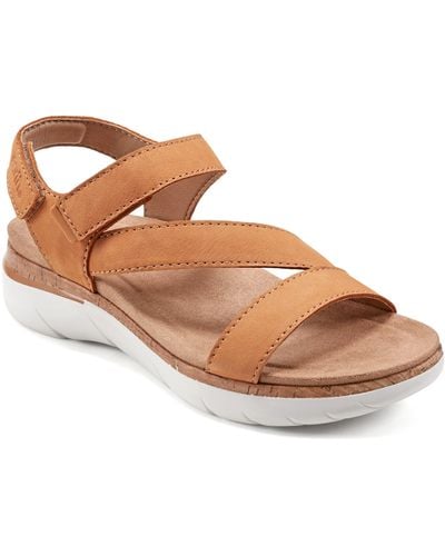 Earth Earth Roni Ankle Strap Sandal - Brown