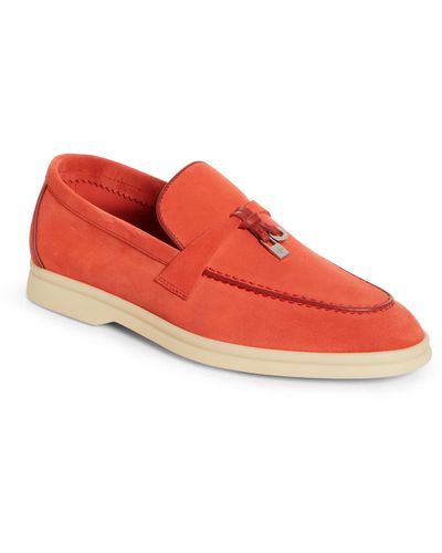 Loro Piana Summer Charms Loafer - Red