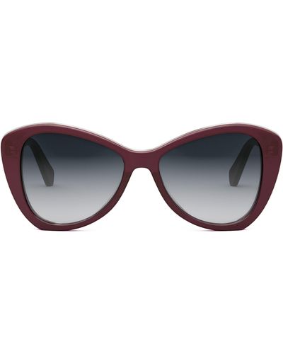 Celine Butterfly 55mm Sunglasses - Multicolor
