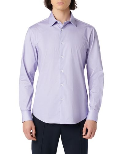 Bugatchi James Ooohcotton Pin Dot Print Button-up Shirt - Purple
