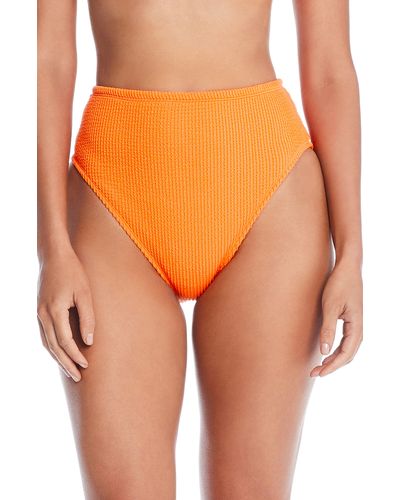 Rod Beattie High Waist Bikini Bottoms - Orange