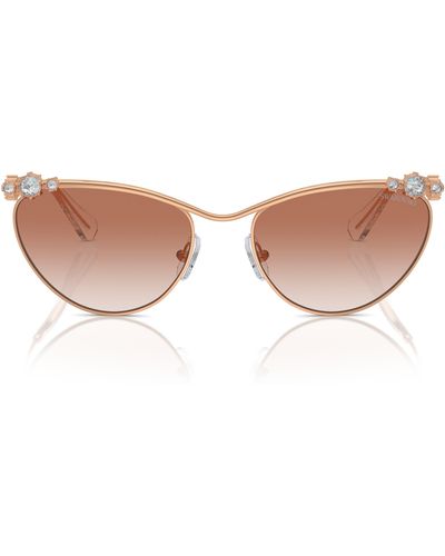 Swarovski 58mm Cat Eye Sunglasses - Pink