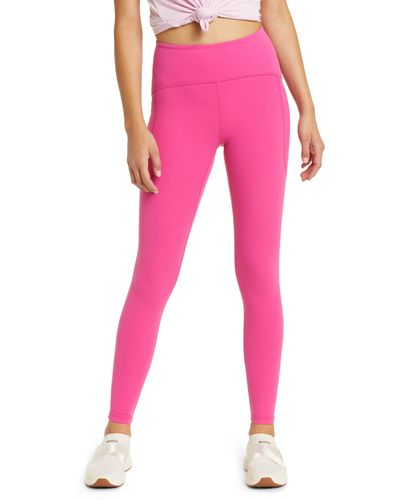 Zella Multi Color Pink Leggings Size 1X (Plus) - 57% off