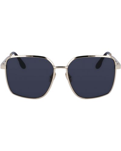 Victoria Beckham 59mm Rectangular Sunglasses - Blue