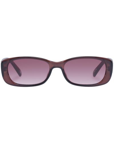Le Specs Unreal 52mm Gradient Rectangular Sunglasses - Purple