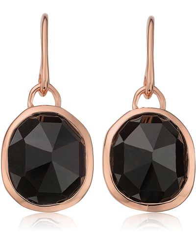 Monica Vinader Siren Semiprecious Stone Drop Earrings - Black