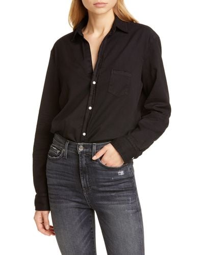 Frank & Eileen Eileen Cotton Denim Shirt - Black