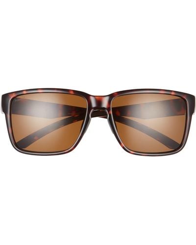Smith Emerge 60mm Chromapoptm Polarized Rectangular Sunglasses - Brown
