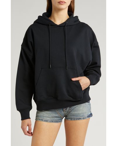 Purple Brand Oversize Cotton French Terry Hoodie - Black