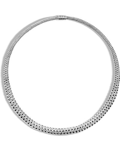 John Hardy Classic Chain Collar Necklace - White