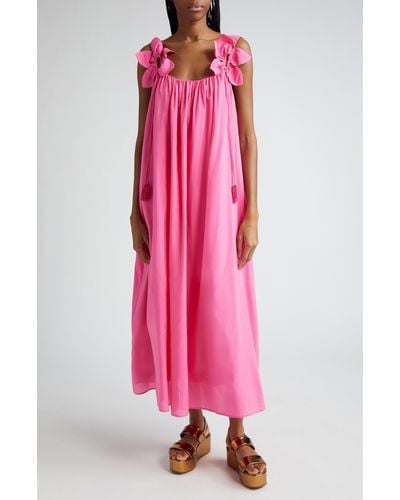 FARM Rio Floral Maxi Dress - Pink