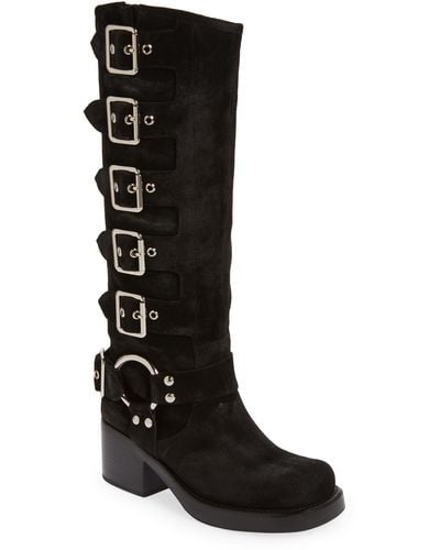 Jeffrey Campbell Trouble Buckle Boot - Black