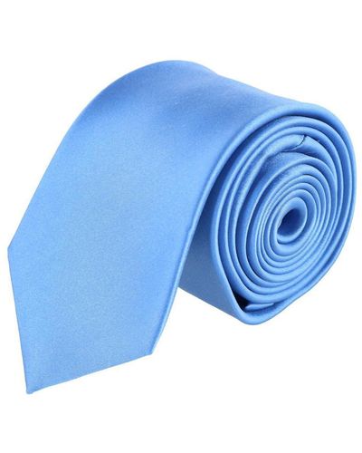 Trafalgar Sutton Sold Silk Tie - Blue