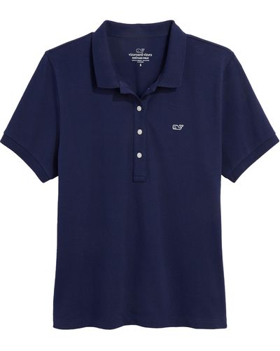 Vineyard Vines Heritage Cotton Polo - Blue