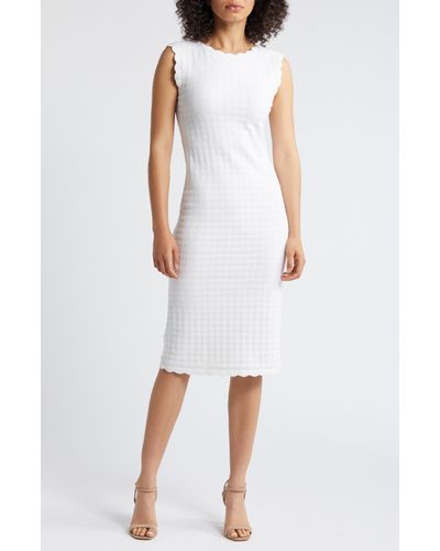 Halogen® Halogen(r) Sleeveless Knit Dress - White