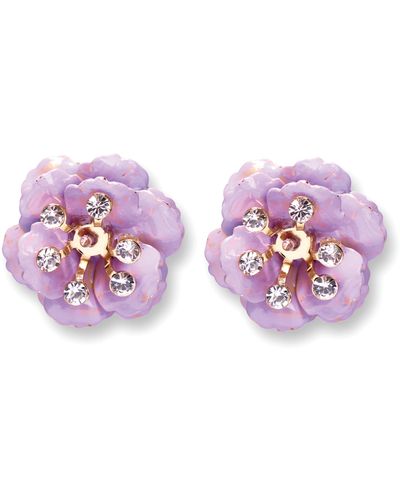 Carolina Herrera Small Flower Stud Earrings - Pink