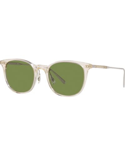Oliver Peoples Gerardo 51mm Tinted Square Sunglasses - Green