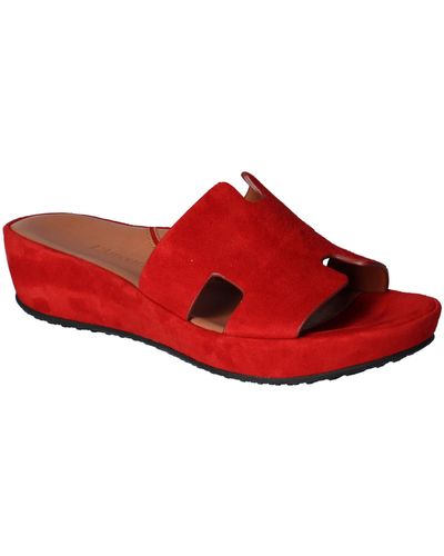 L'amour Des Pieds Catiana Platform Sandal - Red
