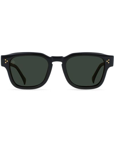 Raen Rece Polarized Square Sunglasses - Black