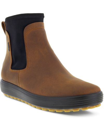 Ecco Soft 7 Waterproof Chelsea Boot - Brown