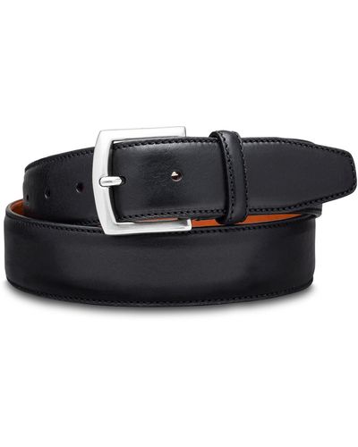 Bosca Castela Leather Belt - Black