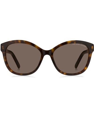 Marc Jacobs 55mm Round Sunglasses - Brown