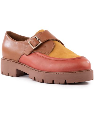 Seychelles Catch Me Monk Strap Loafer - Red