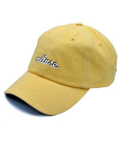 A Life Well Dressed Culture Statement Baseball Cap - Yellow