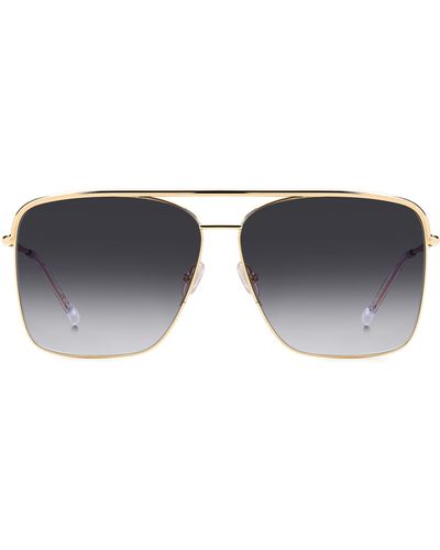 Isabel Marant Wild Metal 62mm Gradient Oversize Rectangular Sunglasses - Multicolor