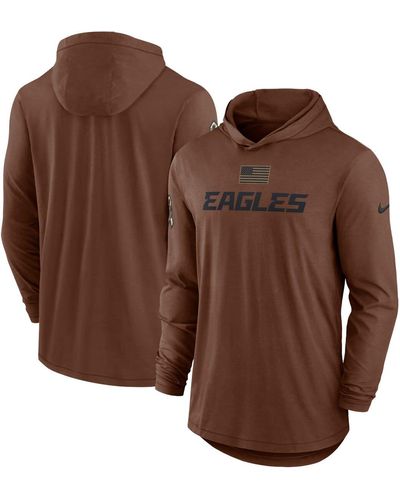Nike Los Angeles Chargers 2023 Salute To Service Lightweight Long Sleeve Hoodie T-shirt At Nordstrom - Brown