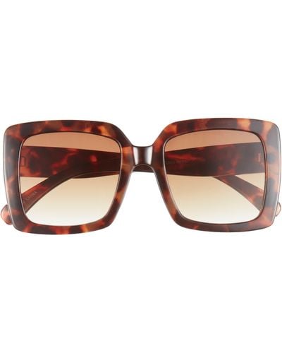BP. Oversize Classic Square Sunglasses - Brown