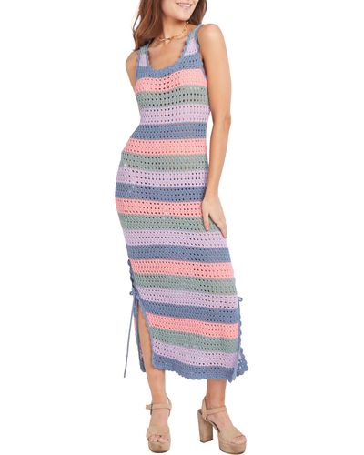 CAPITTANA Sami Multicolor Crochet Sleeveless Cover-up Dress