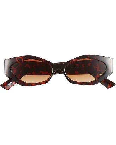 BP. Slim Geometric Sunglasses - Brown